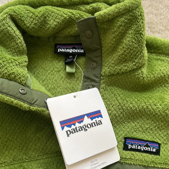 NWT! Patagonia Womens Re-Tool Snap-T Pullover Supply Green XS - Picture 2 of 6
